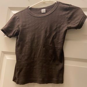 Leset Pointelle Slim Fit Tee
